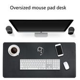 Multifunction Business Double Sided PU Leather Mouse Pad Keyboard Pad Table Mat Computer Desk Mat, Size: 80 x 40cm